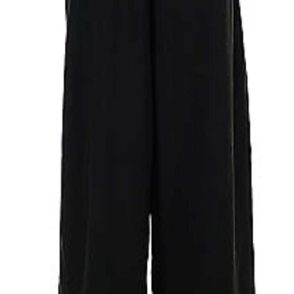Free People black casual pants Viscose Linen 3-pocket Sz 4 NWT